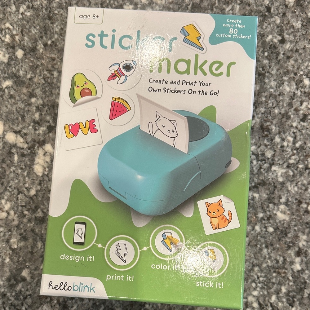 Blue Sticker Maker